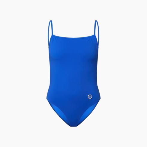 Open-Back Lv Pin One-Piece Swimsuit