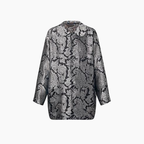 Paisley Peter Pan Collar Pajama Shirt