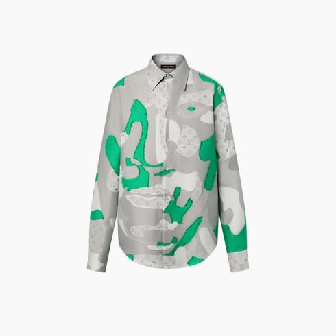 Printed Cotton Fil Coupe Overshirt