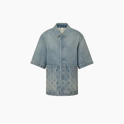 Short-Sleeved Denim Workwear Shirt