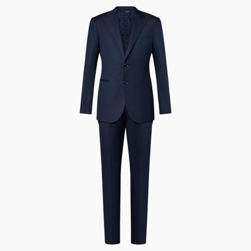 Single-Breasted Wool Pont Neuf Suit