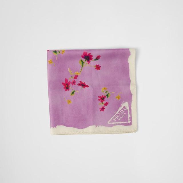 Printed Silk Twill Foulard