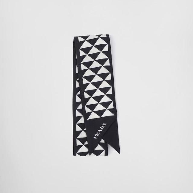 Printed Silk Twill Scarf