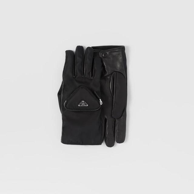 Re-Nylon and Napa Leather Gloves