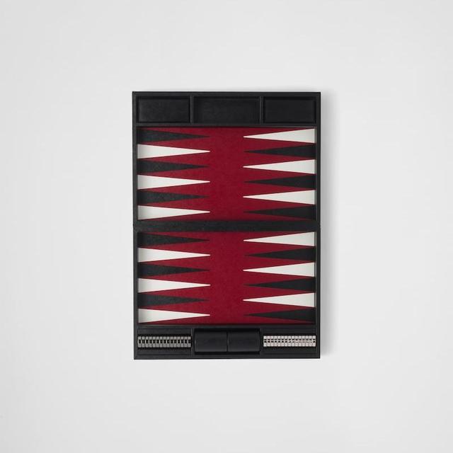 Saffiano Leather Backgammon Set