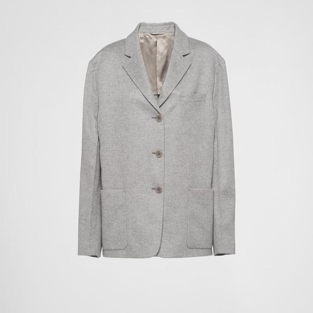 Single-Breasted Cashmere Jacket