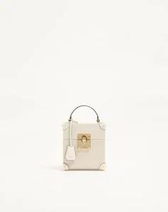 Valentino Garavani Perfume Case For 3 X 30 Ml In Canvas And Calfskin With Metal Studs