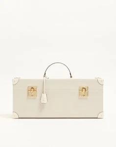 Valentino Garavani Perfume Case For 7 X 100 Ml In Canvas And Calfskin With Metal Studs
