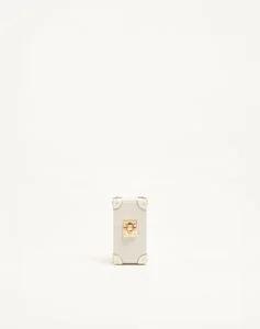 Valentino Garavani Case For 100 Ml Perfume In Canvas And Calfskin With Metal Studs